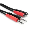 Kabelis Hosa RCA (Cinch) x2 – RCA (Cinch) x2 2m Juodas (CRA-202)