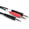 Hosa - TRS 6.35 intarpas - 2 x TS 6.35 3m