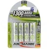 1x4 Ansmann maxE NiMH rech. šikšnosparnis, Mignon AA 1300 mAh