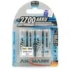 1x4 Ansmann dešinėje. Baterija 2700 Mignon AA 2500 mAh