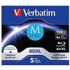 1x5 Verbatim M-Disc BD-R Blu-Ray 100GB 4x Speed rašalinis spausdinimas. JC