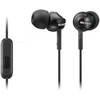 Į ausis įdedamos ausinės Sony MDR-EX110AP su mikrofonu, Juodos