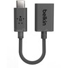 Belkin F2CU036BTBLK USB-C - USB-A 0.14m juoda M/F