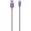 Belkin Range 2m Micro USB kabelis išmaniesiems telefonams ir planšetiniams kompiuteriams - Violetinė