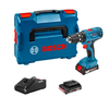 Bosch Akumuliatorinis smūginis gręžtuvas-suktuvas GSB 18V-21, 2x2.0Ah