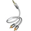 Verschiedene In Akustik Kabelis 2xRCA - 3.5mm stereo kištukai 1.5m Au jungtys, inakustik PREMIUM