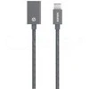 Kanex USB-C į USB3.0 adapteris – DuraBraid™ – Kosminė pilka – 8,25 colio / 21 cm