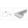 Nuotraukų rėmelis walther design HO030C Home 20x30cm medinis, rusvas