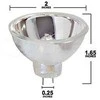 Osram halogeninė HLX lempa GZ6.35 su atšvaitu 100W 12V