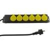 REV Multiple Socket Outlet IP44 6 kartus 1,4m