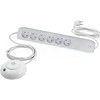 REV Multiple Socket Outlet 6 kartus 1,5m su kojiniu jungikliu