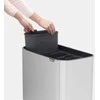 Šiukšlių dėžė Brabantia Bo Touch, 3 x 11 l, Matinė plieno spalvos