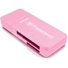 TRANSCEND kortelių skaitytuvas USB 3.1 Gen 1 SD/Micro SD, rožinis