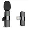 CP K9 Mini Lightning Bezvadu Telefona klipša dzidras skaņas mikrofons ar trokšnu izolāciju (5.7x1.5cm) Melns