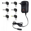 CP UCH1 Universal 12/30W (Maks. 2,1A) Barošanas adapteris + USB 3-12V manuāls slēdzis un 6 spraudņi juodas (OEM)