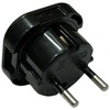 iLike CP UK2 Strāvas ligzdas pāreja - no UK 3pin uz Euro Ligzdu - UK uz EU adapteris Melna (OEM)