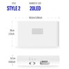 „Elight T1“ sieninis dvigubos projekcijos LED šviestuvas su baterijomis, 1 W, 2700 K, judesio/įniršio jutikliu, USB-C, baltas