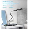 Elight T8 5W Galda feksibla Lampa ar 15W Bezvadu lādētāju statīvu priekš Telefona / Pulksteņa / austiņām Balta