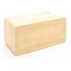Evelatus EMC01 Digitāls Koka kubs Pulkstenis Modinātājs uzrāda mitrumu temperatūru + USB lādētājs Dzeltens