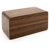 Evelatus EMC01 Digitāls Koka kubs Pulkstenis Modinātājs uzrāda mitrumu temperatūru + USB lādētājs Tumša koka