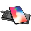 Evelatus EPB05 10000mAh Power Bank X2 USB / Micro USB-C Lightning + 10W bezvadu uzlādētājs Melns
