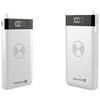 Evelatus EPB05 10000mAh Power Bank X2 USB / Micro USB-C Lightning + 10W bezvadu uzlādētājs balts