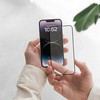 Dėklas Evelatus Apple iPhone 15 Pro Max 2.5D Full Cover Glass Anti-Static Light Juodas