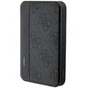 Guess Powerbank indukcinis 15W GUPB5FP4EMGK 5000mAh juodos spalvos 4G Leather Metal Logo MagSafe