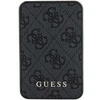 Guess Powerbank indukcinis 15W GUPB5FP4EMGK 5000mAh juodos spalvos 4G Leather Metal Logo MagSafe