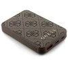 Guess Powerbank indukcinis 15W GUPB5FP4EMGW 5000mAh rudos spalvos 4G Leather Metal Logo MagSafe