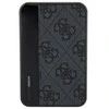 Guess Powerbank indukcinis 15W GUPB5FP4EMGK 5000mAh juodos spalvos 4G Leather Metal Logo MagSafe