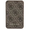 Guess Powerbank indukcinis 15W GUPB5FP4EMGW 5000mAh rudos spalvos 4G Leather Metal Logo MagSafe