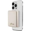 Guess Powerbank indukcinis 15W GUPBM5ALGSGD 5000mAh aukso spalvos MagSafe Metal Script Logo