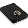 Guess Powerbank indukcinis 15W GUPBM5AL4DMK 5000mAh juodos spalvos MagSafe 4G Strassed Metal Logo