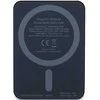 Guess Powerbank indukcinis 15W GUPBM5AL4DMK 5000mAh juodos spalvos MagSafe 4G Strassed Metal Logo