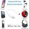 iLike AX5 Turīgs TPE audio vads adapteris no Lightning vīrišķis uz 3.5mm spraudnis balts DAC versija (OEM)
