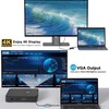 iLike HD4 2in1 Video Adapteris - Pārveidotājs no USB-C uz Hdmi 4K 30Hz / VGA monitors Sudraba (OEM)