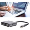 iLike HD5 4in1 Konverteris USB-C uz Hdmi 4K 30Hz / VGA monitors / USB 3.0 / USB-C PD 100W