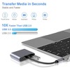 iLike HD5 4in1 Konverteris USB-C uz Hdmi 4K 30Hz / VGA monitors / USB 3.0 / USB-C PD 100W