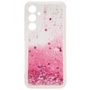iLike Samsung Galaxy A55 Silikoninis dėklas Vanduo Glitter Rožinė