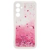 iLike Samsung Galaxy A35 Silikoninis dėklas Vanduo Glitter Rožinė