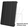iLike Tri-Fold Plāns Eko-Ādas Statīva Maks Lenovo M10 Plus 10.6'' 3rd Gen TB125 / TB128 (2022) Melns