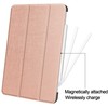 iLike Galaxy Tab S9 Plus 12.4 Tri-Fold Eco-Leather Stand Case Rose Gold