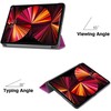 iLike Galaxy Tab S9 11 Tri-Fold Eco-Leather Stand Case Violetinė