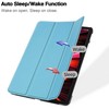 Dėklas na tablet iLike Galaxy Tab S9 Ultra 14.6 Tri-Fold Eco-Leather* Stand Case Sky Mėlyna