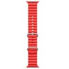 iWear S1 rievėtas minkštas silikoninis 20 mm dirželis Apple Watch 49mm / 45mm / 44mm / 42mm Raudona