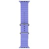 iWear S1 rievėtas minkštas silikoninis 20 mm dirželis, skirtas Apple Watch 49 mm / 45 mm / 44 mm / 42 mm alyvinė