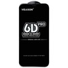 Red Pro Raudona Pro Raudonas PRO 6D Viso veido klijai 9H Grūdintas stiklas skirtas Apple iPhone 15 Plus su juodu rėmeliu