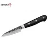 Samura Pro-S Lunar Kitchen Paring peilis 78mm blade Hammered Damascus Japan steel 61 HRC