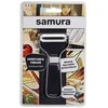 Samura Sharp &amp; Effortless metalinis daržovių skustuvas su tiesiais 61 mm peiliais iš japoniško plieno sidabro